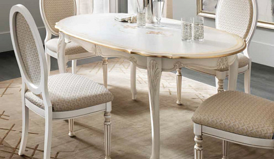 Белый стол в стиле прованс
