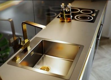 Кухонная столешница бронзового цвета