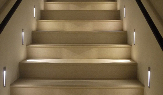 Лестницы с подсветкой на ступенях