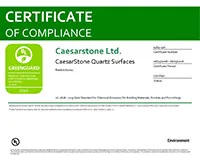 Greenguard Gold Caesarstone 2018 страница 1